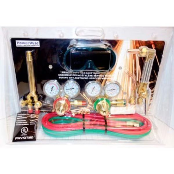 Powerweld® Cutting/Welding Outfit Medium Duty Victor Style, Powerweld Inc, Mfr#: PWVKITMD